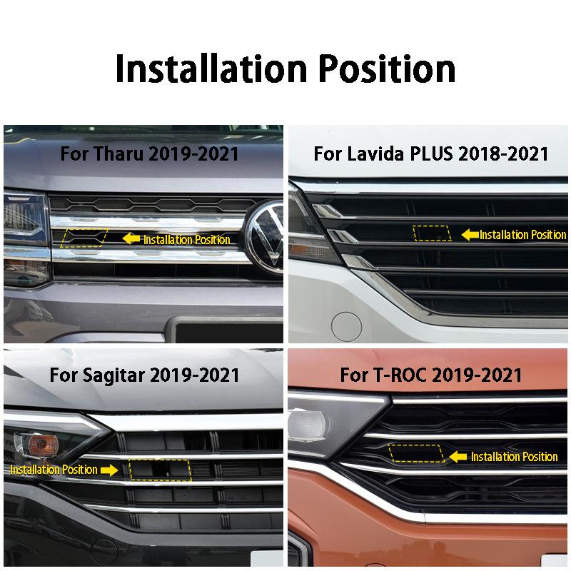 3D Car Grill Emblem Rline Badge R line Car Grille Stickers for Volkswagen VW Bora Sagitar Magotan Lavida Tryron Tharu Tiguan CWS1 