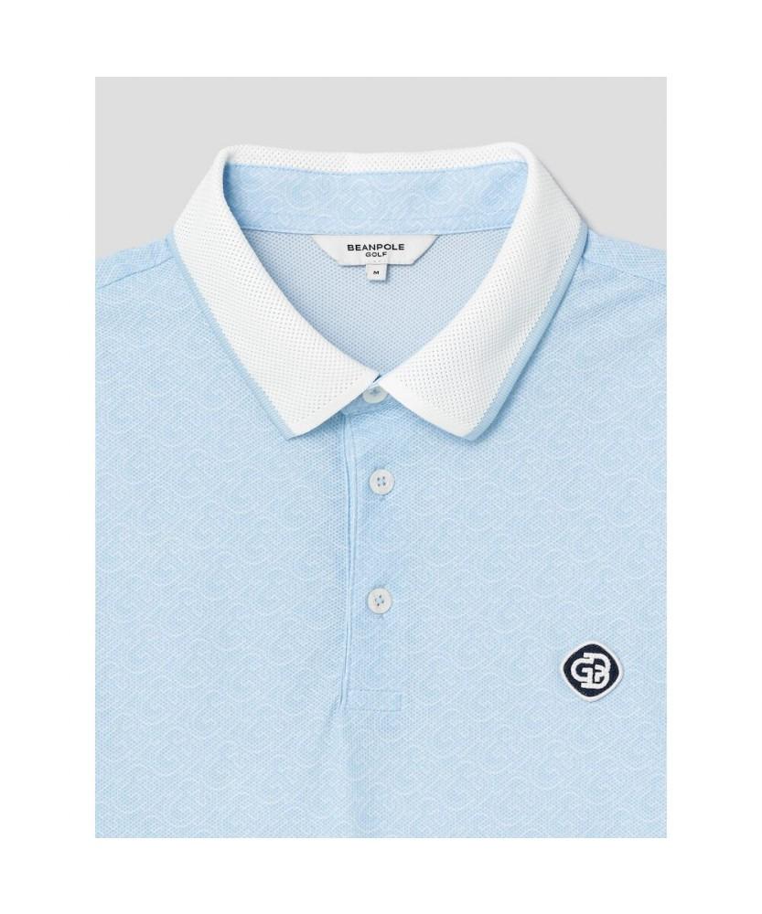 BEANPOLE GOLF [Heritage] Men'S Symbol Print Short Sleeve T-Shirt - Sky Blue