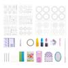 1 Set DIY Watercolor Flower Art Kit Handcrafted Coloring Paper Flower Kit