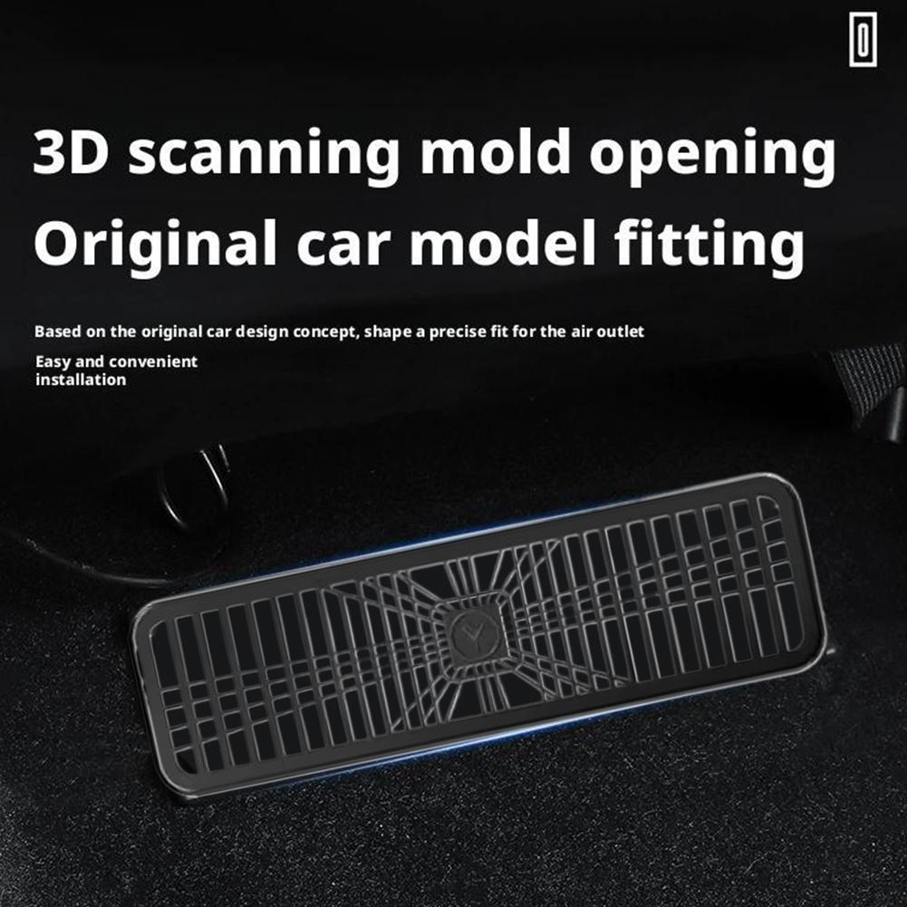 For Tesla Model Y Juniper 2025 Under Seat Rear Air Vent Protect Cover Air Vent Cover Anti-block Backseat Outlet Grille Protector