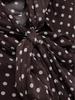 Camicia da donna a maniche lunghe con pois e fiocco Autunno 2025