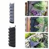 Waterproof 6 Pockets Planting Bags Felt Vertical Planting Bags Wall Mounted Planting Bags  Garden