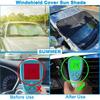 NUZEKY Windshield Cover for Ice and Snow: Car Windshield Snow Cover with 5 Layers Protection, Strong Magnetic Edges Frost Guard Windshield Cover, Car