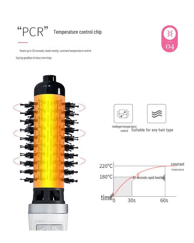 Cepillo Eléctrico Rizador Automático de Alta Potencia: Ajustes de Frío y Calor para Uso Doméstico