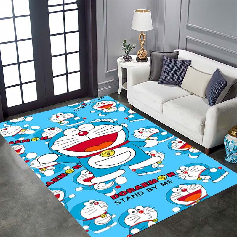 

This cartoon-themed Doraemon rug is suitable for playrooms, bedrooms, living rooms, sofas, and other home décor. It s also a non 60x90cm
