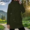 BITCED Spring/Fall Slim-Fit Hooded Windbreaker Jacket for Women - Versatile Casual Top