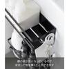 Yamazaki Tower Laundry Rack, 2-Tier Magnetic Storage Rack for Next to Washing Machine, Black, W28 x D11.5 x H40cm, Large Capacity, Holds Refills, Mode