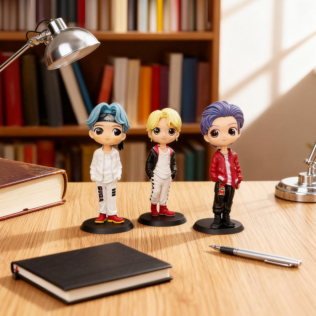 Figure Set, 7PCS 14cm PVC Idol Dolls, Cute Collectible Figurines For Fans, Desktop Decoration & Gift