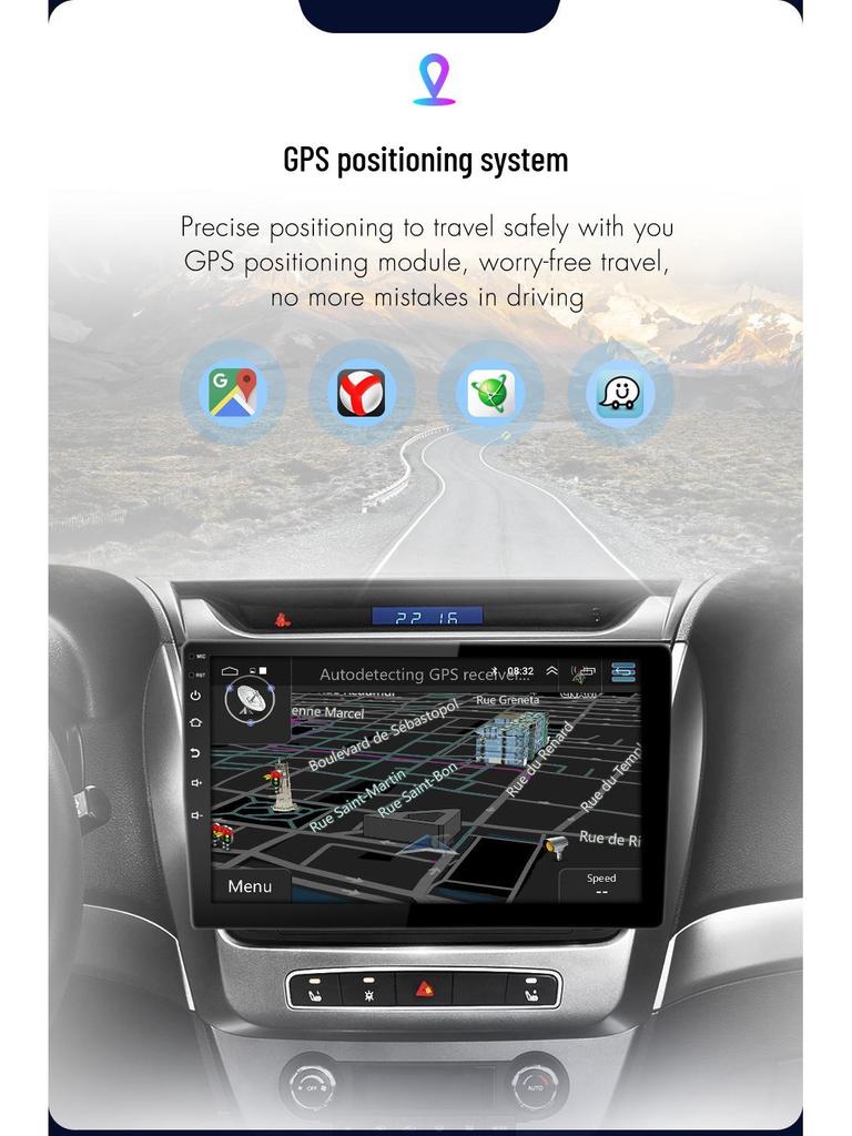 Compatible Renault Kwid Android Navigation System with WiFi, GPS, Reversing Camera, and MP3 Player for 15 Models