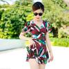 Plus Size Conservative One-Piece Swimsuit Women Tummy Control Skirted Style Modest Bathing Suit Spa Swimming