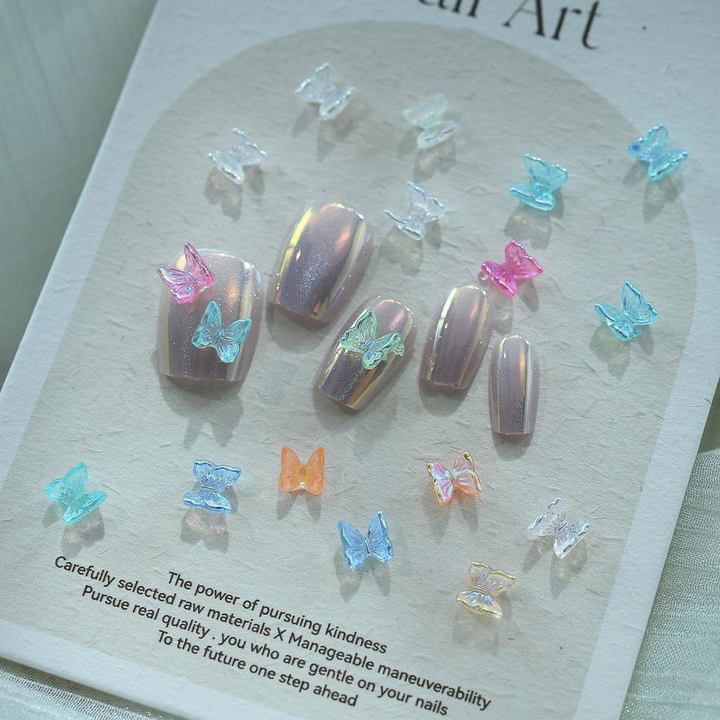Aurora 3D Gilded Butterfly Nail Art DIY Decorations
