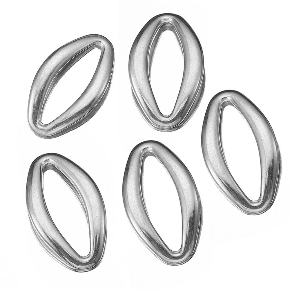 5pcs Stainless Steel Irregular Bezel Blank Gold Color Charms Pendants Connectors for DIY Earrings Necklace Jewelry Making