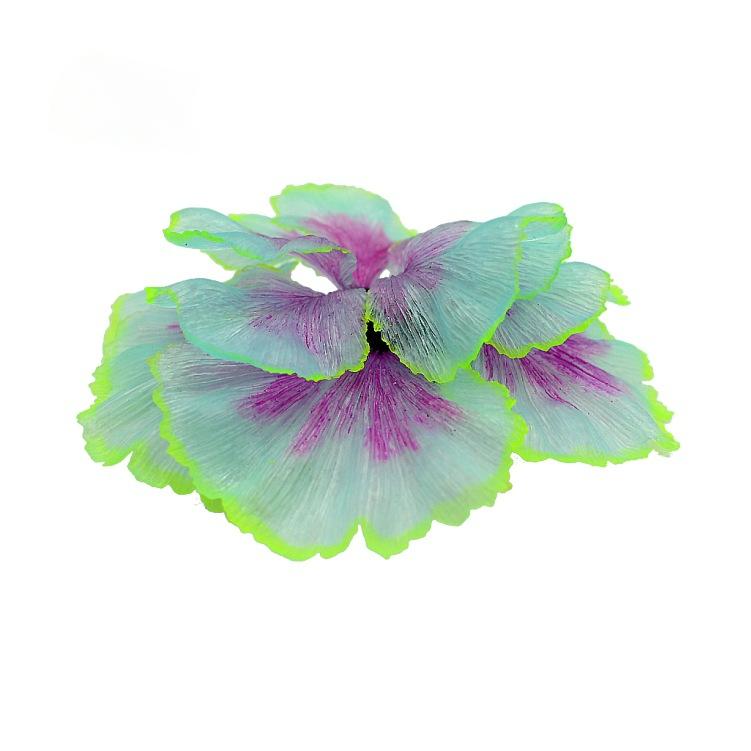 Fluorescent Aquarium Decor Fish Tank Landscaping Coral Simulation Lettuce Coral Ornaments Small Underwater World Landscape Decor