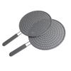 Silicone Kitchen Splatter Screen with Handle Heat-resisting Oil Splash Guard Drain Board Cover Kitchen Frying Pan Cooking Tools