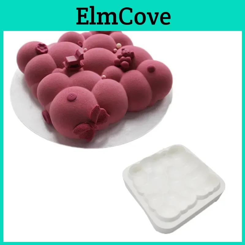 Cake 3d Cloud Mold Square Cloudshaped Pan White Silicone Mousse Baking Dessert Mould