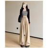 Acetate Velvet Yamamoto Pants Women's Ice Silk Wide-leg Pants Summer Texture Milk Pants Women's Pants Casual and Thin Straight Mopping Pants