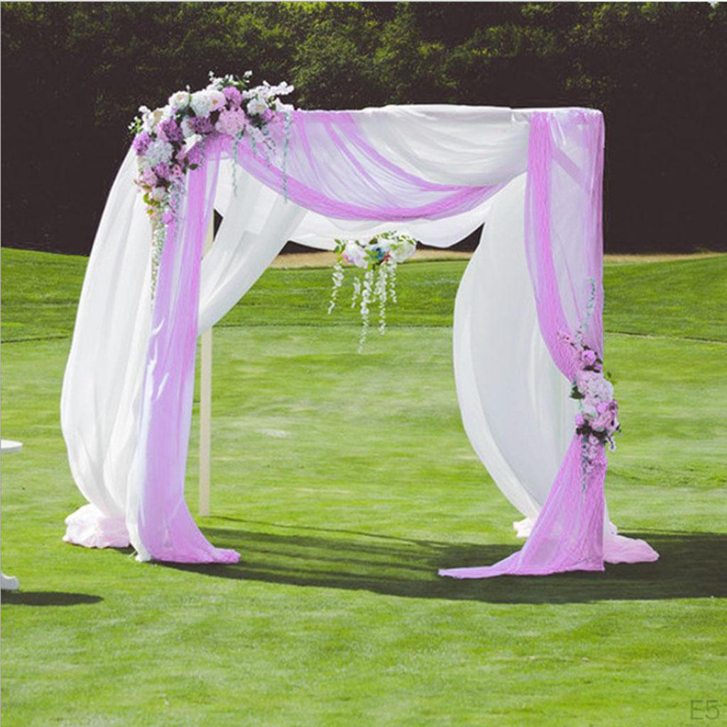 Elegance: Delicate Voile Curtains for Wedding Party Decor