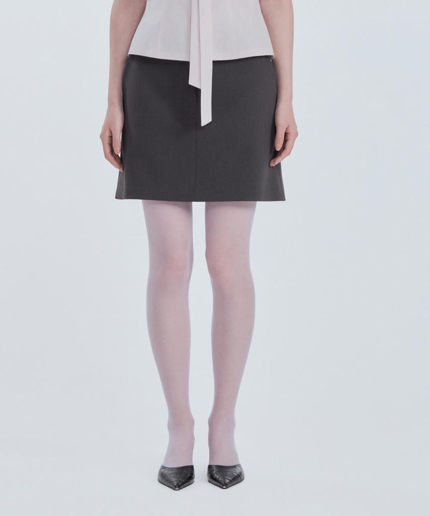 Mausolleum Mila Waist A-Line Skirt - Charcoal