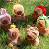 2325Cm Hat Kapibara Doll Plush Simulation Capibara Anime Fluffty Toy Cute Doll Stuffed Animals Soft Doll Plush Christmas Gifts