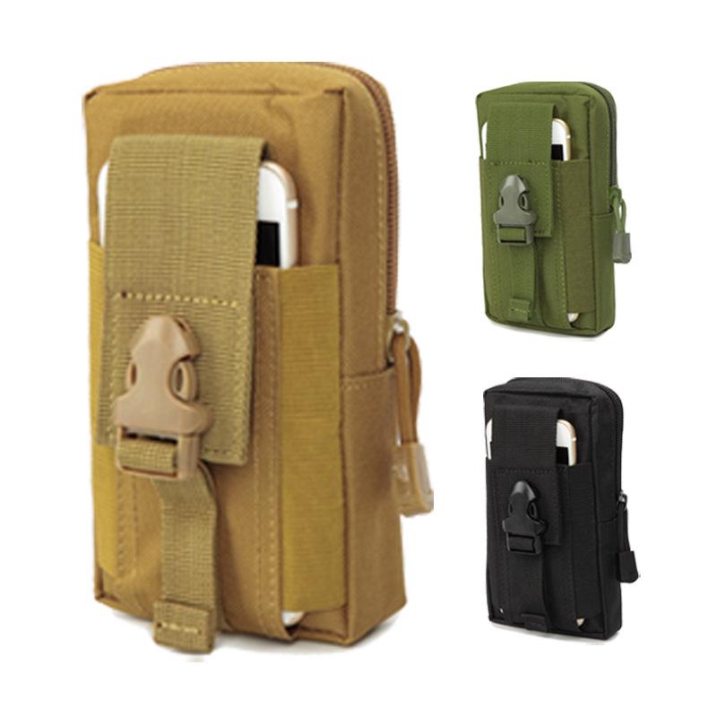 Sonderangebot: Taktische 7-Zoll-Sport-Hüfttasche für den Außenbereich mit Münzfach, Gürtelschlaufe, Molle-Befestigung und Umhängegurt.