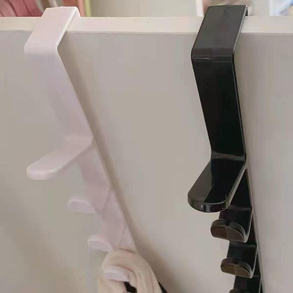 Over The Door Hook Plastics Heavy Duty Over Door Hanger Holder for Coat Robe Clothes Towel Hanging Bathroom Organizer