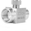 Stainless Steel BSPP Female Thread Straight Needle Valve for Water Gas Oil Transmission(Type D)