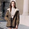 Betu Women's Fashion Toggle Button Padded Jacket