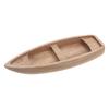 Wooden Small Classic Natural Boat Nautical Party Decorations Unfinished Canoe DIY Craft Wooden Sailboat Decor Sailboat