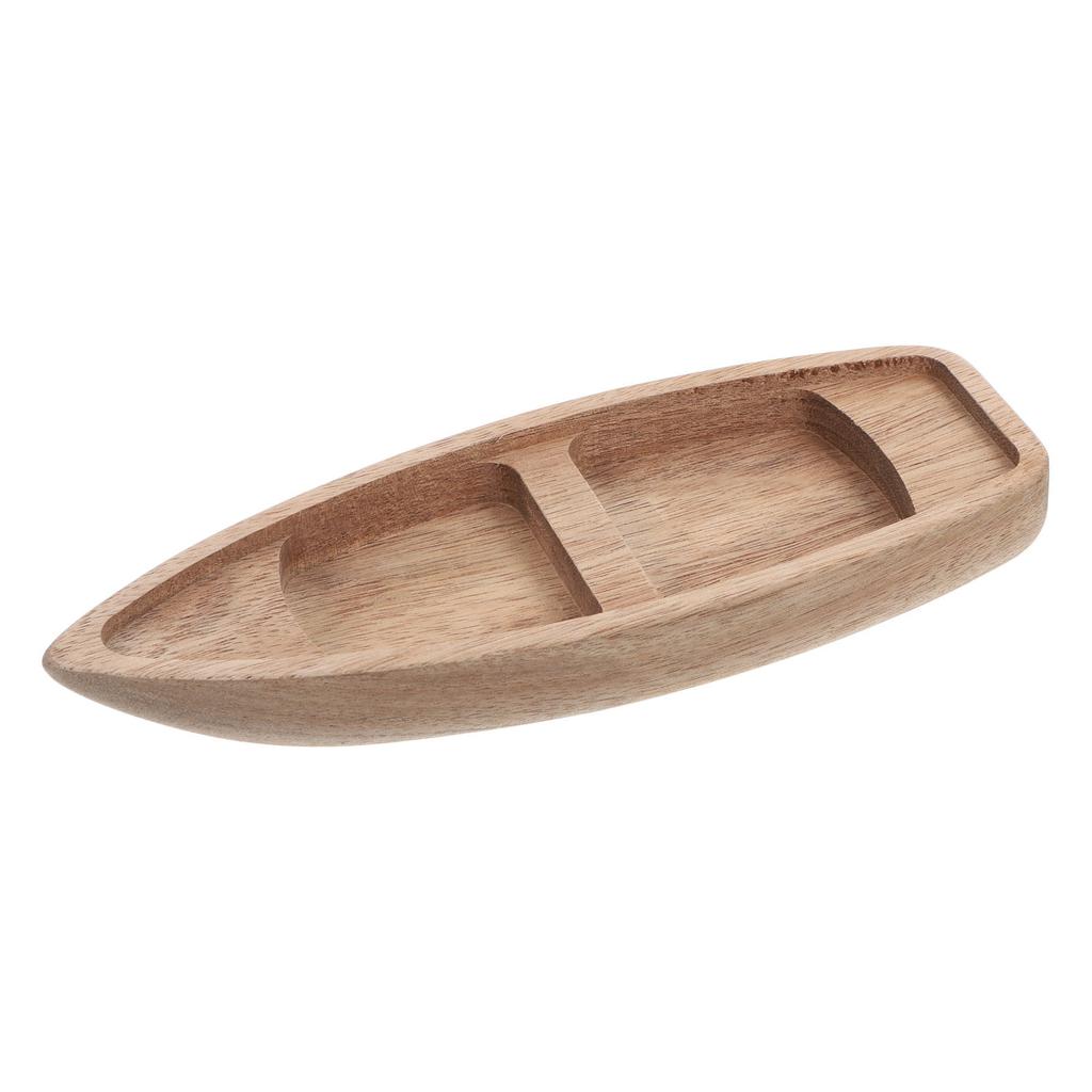 Wooden Small Classic Natural Boat Nautical Party Decorations Unfinished Canoe DIY Craft Wooden Sailboat Decor Sailboat