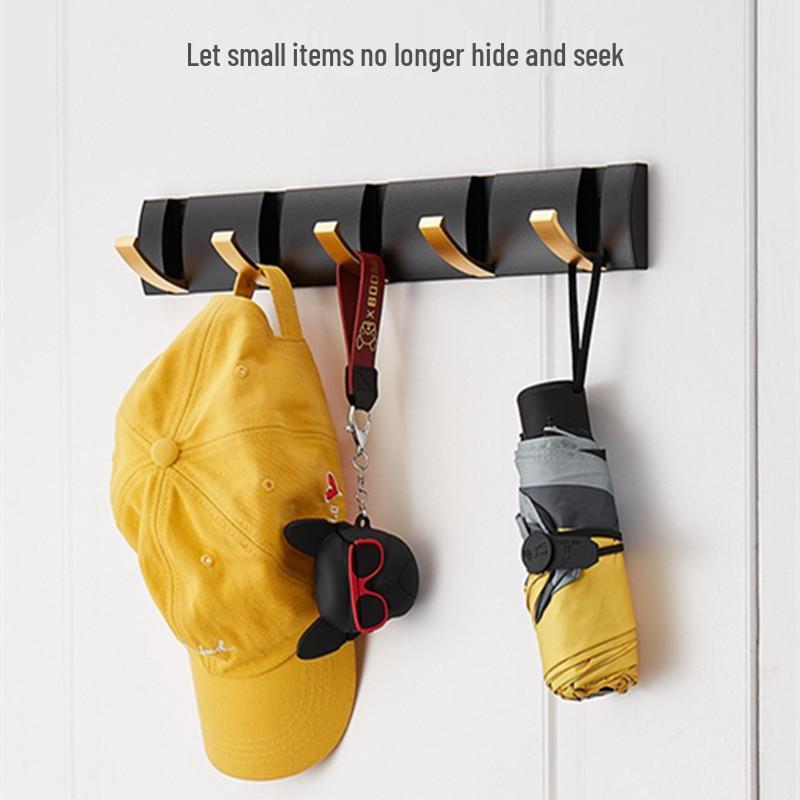 Foldable No-Drill Wall-Mounted Invisible Coat Hook for Dressing Room or Door