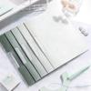 5Pcs Gradient Color Folder Rotating Side Opening Buckle for Test Paper Document Storage Office School Student Organizer