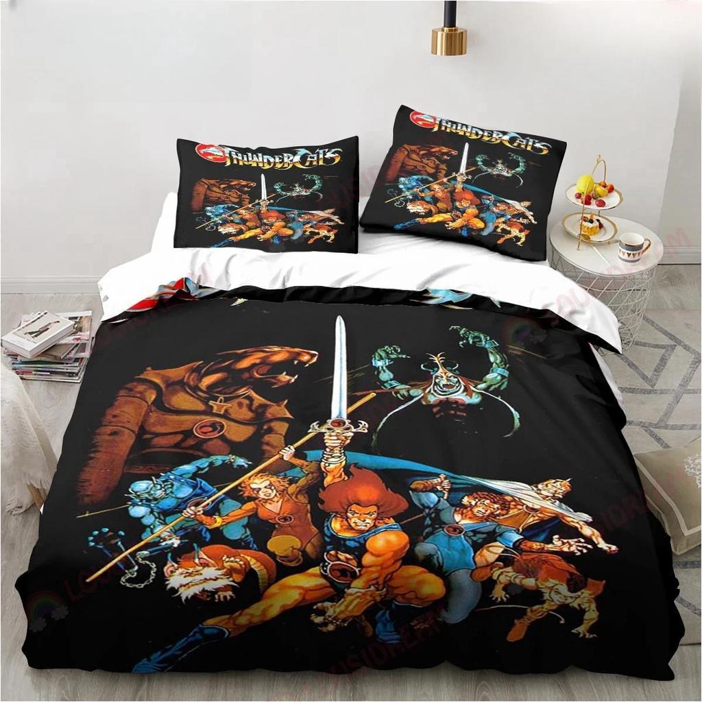 Cartoon Thundercats Bedding Set Sheet King Twin Double Child Bedding Set Mircofiber Or Polyester Duvet Cover Set Home Textiles