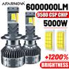 5000W H1 LED Headlight 6000000LM Led Canbus Car Lamps H3 H4 H7 H11 H13 H27 9005 9006 9007 9012 Fog Lamps Car Light 12V