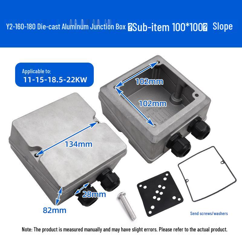 Motor trifazat YS 380V cu carcasă din aluminiu, 0,37-4 kW cu cutie de joncțiune