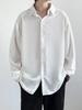2026 Spring/Summer High-End Men's Loose Korean Style Solid Color Long Sleeve Casual Shirt