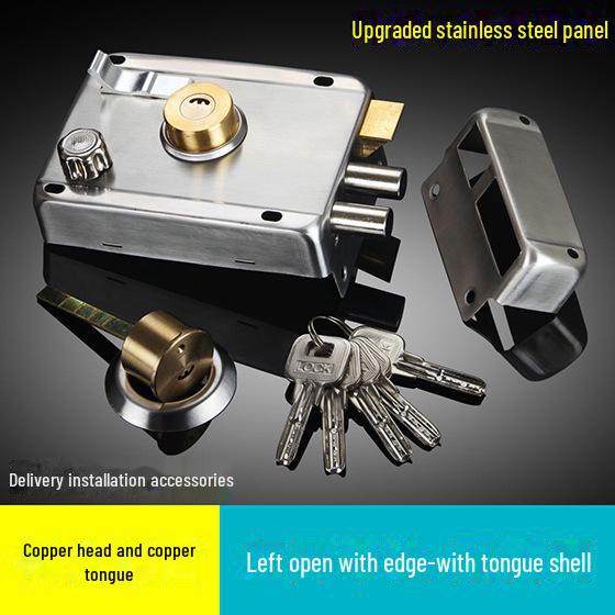 

Универсальный противоугонный дверной замок из нержавеющей стали для внутренних помещений и общежитий