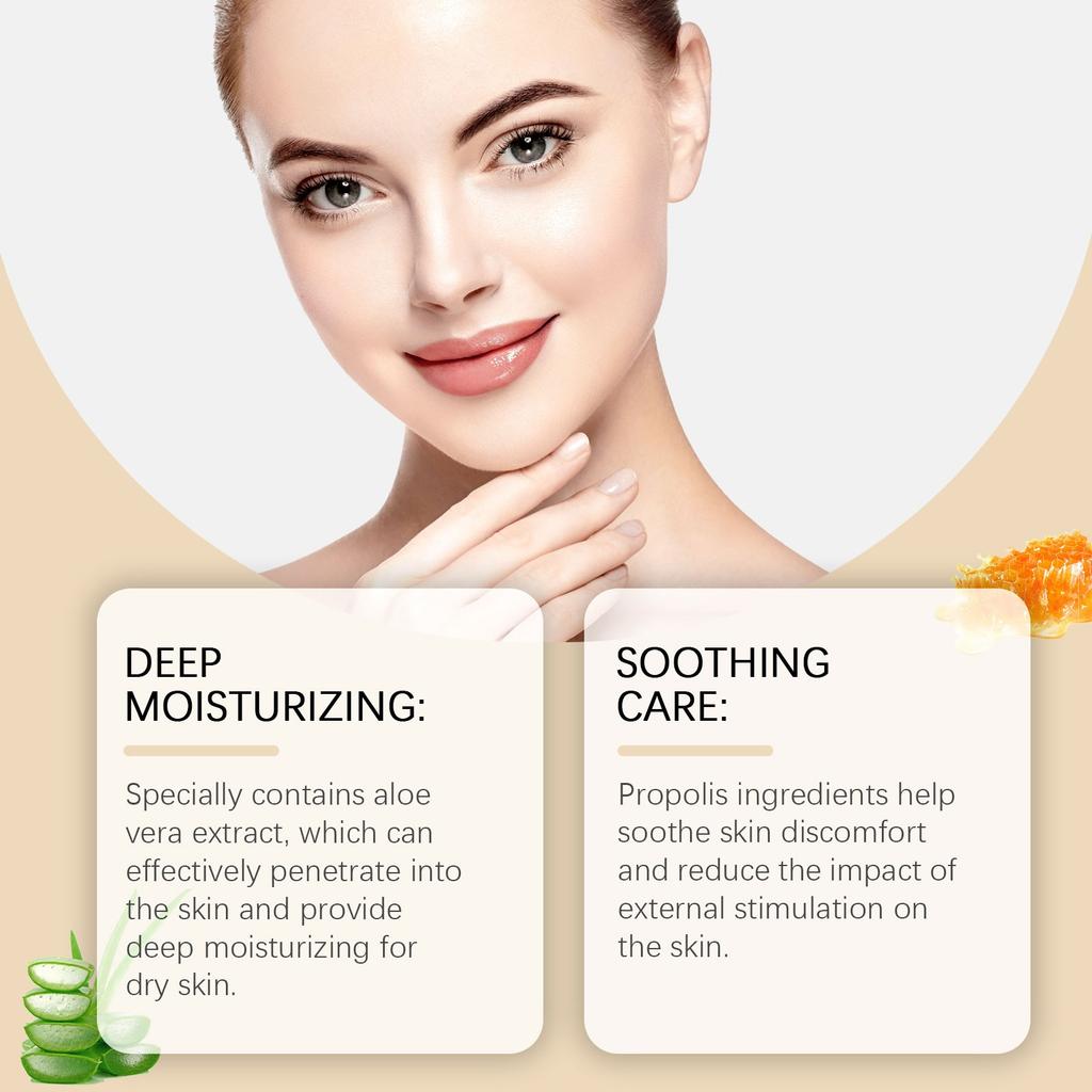Aloe Propolis Moisturizing Cream Hydrating Honey Nourishing Hydrating Skin Rejuvenating Brightening Facial Skin Care Cream