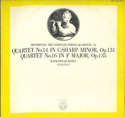 LP Record SCHAFFER QUARTET - Beethoven: String Quartets No.14 Op HRS1520MU COLUMBIA 1972 Japan Classical Used