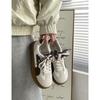 Damenschuhe neue Frühling und Herbst Nische Shell Head weiße Schuhe Plateau vielseitige Sport-Board-Schuhe lässig