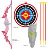 Bow and Arrows for Children Kids Archery Bow Practice Recurve Bow Outdoor Sports Game Hunting Shooting Toy Boys Gift Bow Kit Set