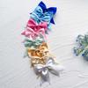 New Solid Color Ribbon Bows Hair Clip For Kids Girls Hairpins Barrettes Handmade Headwear Hair Accessories