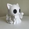 Crafted Plastic Seasonal Shelf Piece, Cute Draped Pet Display Figure for Desk, Window Sill, and Home Styling Plus