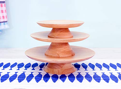 Rubberwood Cake Stand M HF-003N