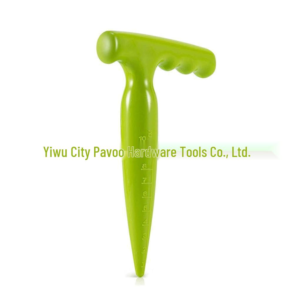 5-Speed Adjustable Fluorescent Green Seeder & Hole Puncher Gardening Tool Set