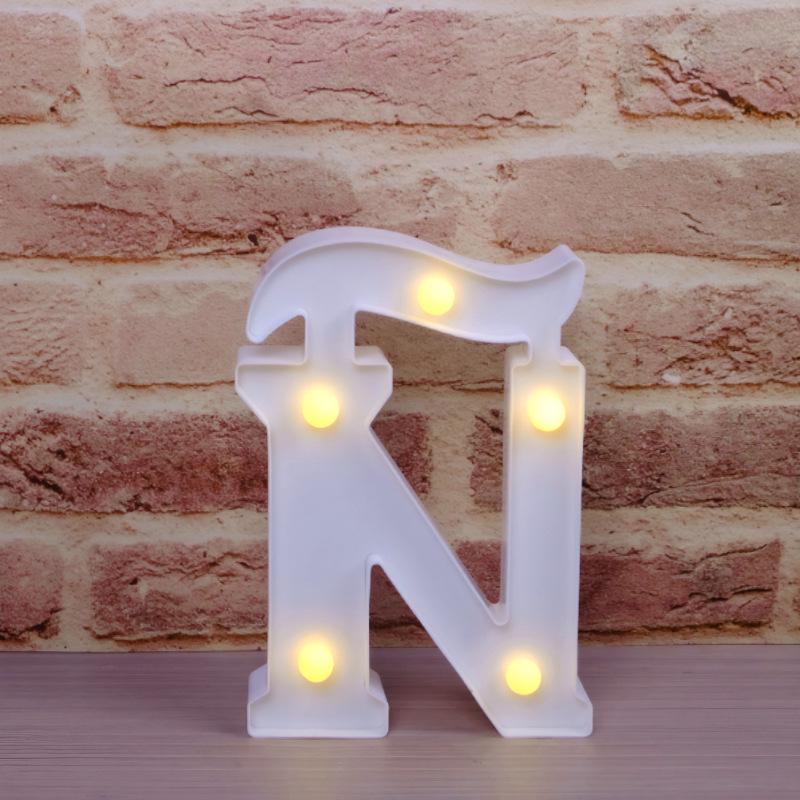 LED Luminous Letter and Number String Lights for Birthday, Proposal, and Event Décor