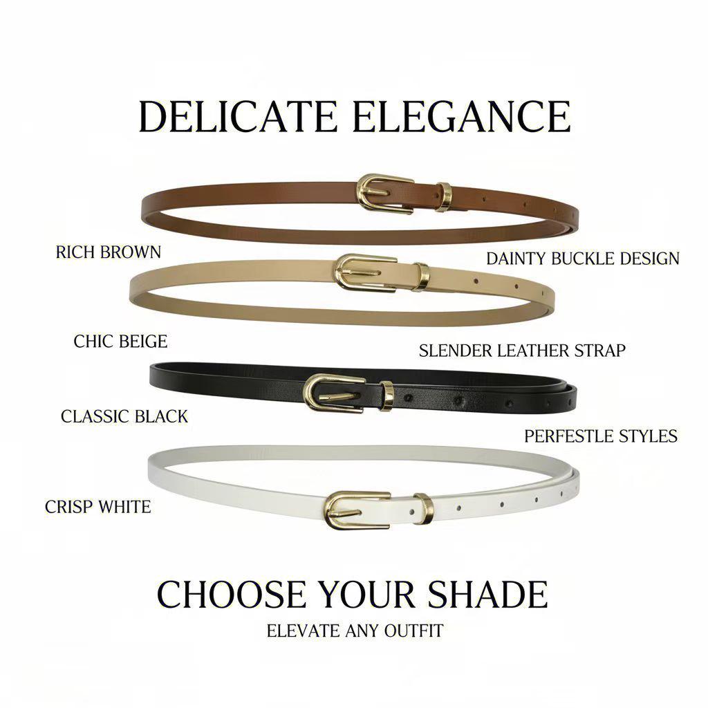 Women's Versatile Korean Style Jeans Belt - Spring/Summer Fashion Accessory