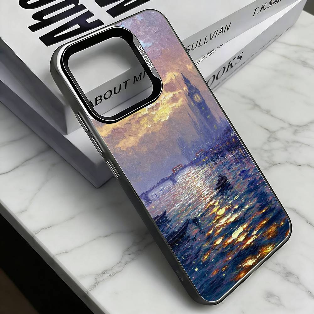 

Landscape oil painting Phone Case For iPhone 17,16,15,14,13,12,11 Plus,Pro Max,XS,Colorful Silver Black Cover iPhone13