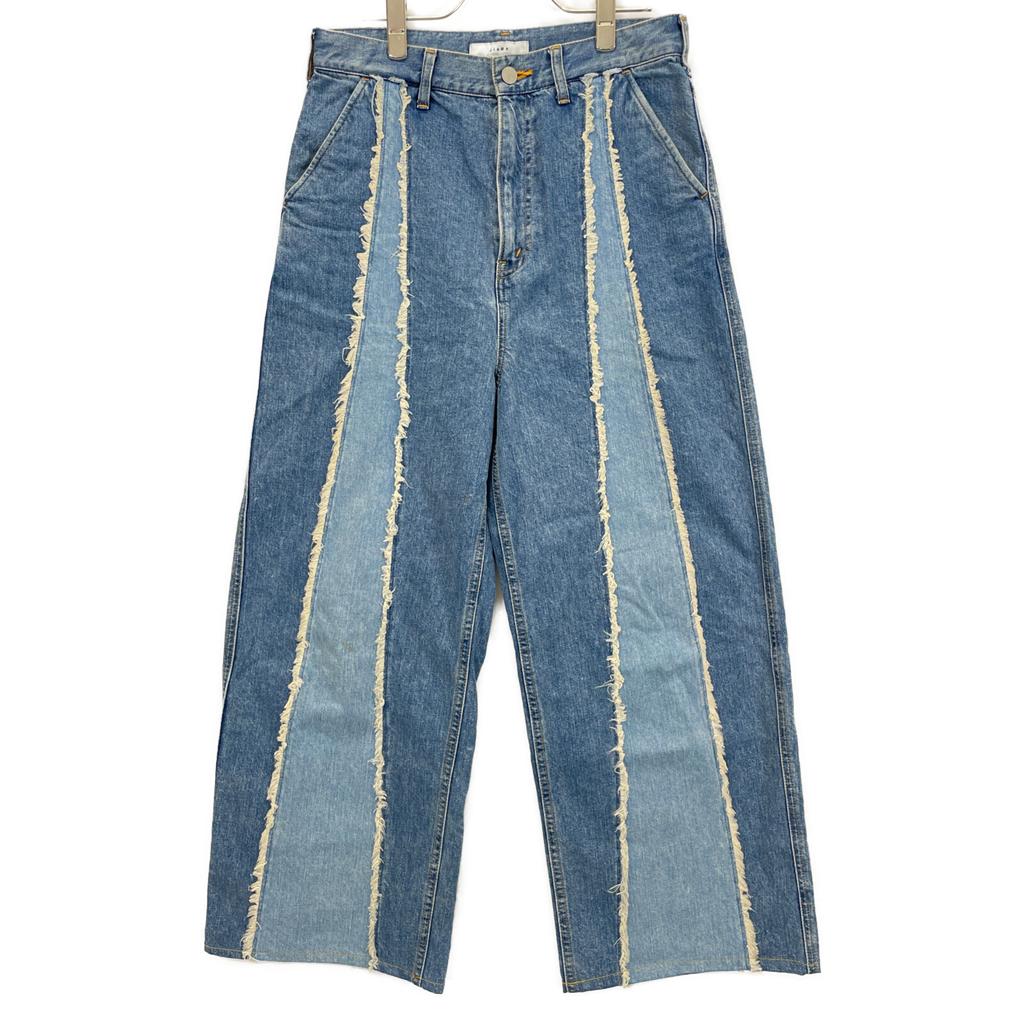 Jieda Jie-22W-PT01 Indigo Switching Over Denim Pants Bottoms 1 IndigoUsed