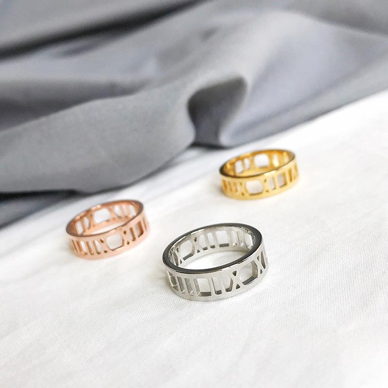 

Высококачественное европейское и американское геометрическое металлическое кольцо - Модные женские украшения Size 9