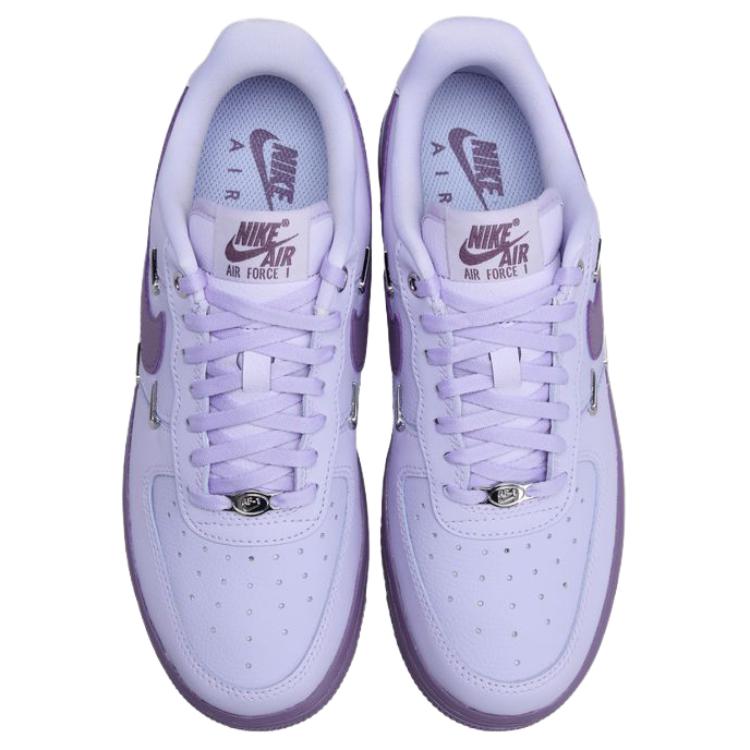Nike Air Force 1 Leicht und Atmungsaktiv Niedriger Schaft Skateboard-Schuhe Damen Lila IX5253-555